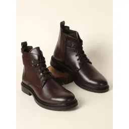 Carlton London Men's Brown Derby Boots