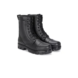 SHOE DAY Men Leather Biker Boots