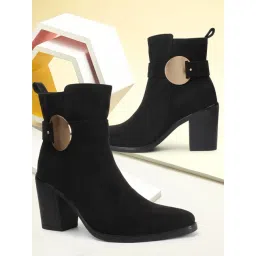 Carlton London Women's Black Casual Booties