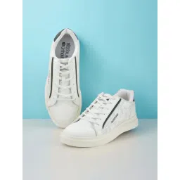 Woodland Men's White Casual Sneakers