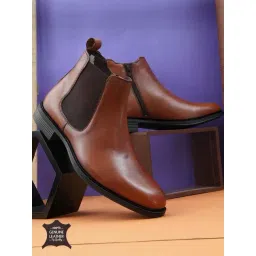 Hoversoul x Nico Nerini Men's Farasi Tan Chelsea Boots