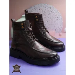 Hoversoul x Nico Nerini Men's Ciclo Brown Derby Boots