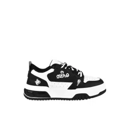 The White Pole Women's Black Casual Sneakers