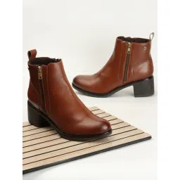 Carlton London Women's Tan Casual Booties