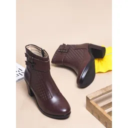 Killer Women Round Toe Block Heel Boots