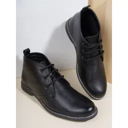 Carlton London Men's Black Chukka Boots