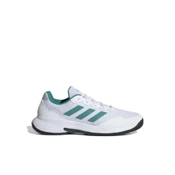 adidas Men's GameCourt 2 M White, Green & Black Tennis Shoes