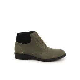 Fausto Men's Olive Derby Boots