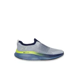 Skechers Men's GO WALK COMFORT WALKER - CONS Grey Lime Walking Shoes