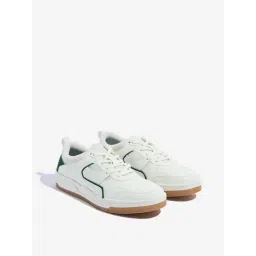 SOLEPLAY by Westside White Mesh Detailed Lace-Up Sneakers