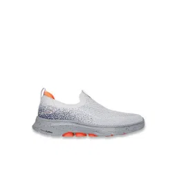Skechers Men's GO WALK 7 Grey Orange Walking Shoes