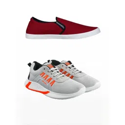 Free Kicks Men Multicoloured Mesh Marking Running Sports Shoes