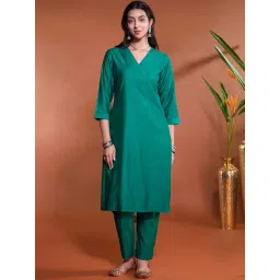 Daali Teal Regular Fit Kurta Set