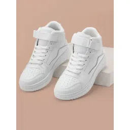 Forever Glam by Pantaloons Women's White Ankle High Sneakers