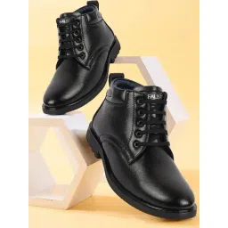 Fausto Men's Black Derby Boots