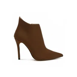 Rag & Co Women's Brown Stiletto Booties