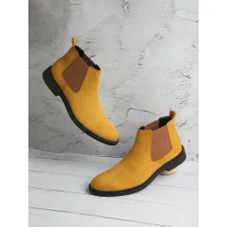 Carlton London Men's Mustard Chelsea Boots