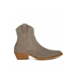 Rag & Co Women's Taupe Casual Booties