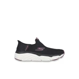 Skechers Women's MAX CUSHIONING ELITE-SMOOTH T Black Burgundy Running Shoes