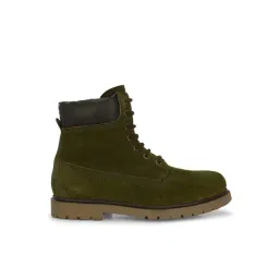 Carlo Romano Men's Olive Derby Boots