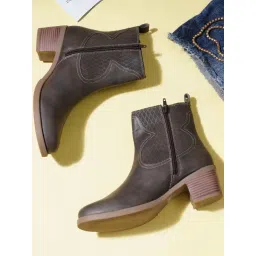 Clog London Women's Brown Casual Booties