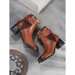 El Paso Women Round-Toe Regular Boots