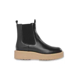 Geox Women's Elidea C Black Chelsea Boots