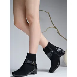 Shoetopia Women Block Heeled Boots