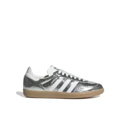 Adidas Originals Women's SAMBA OG W Silver Sneakers