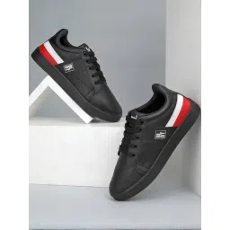 Paragon Men's Black Casual Sneakers