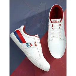 Paragon Men's White Casual Sneakers