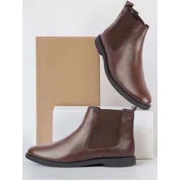 Fausto Men's Brown Chelsea Boots