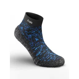 FRIDO Woman Blue Flat Sole Sock Shoe