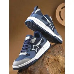 BIRDE Men Woven Design Lightweight Sneakers