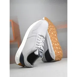 OFF LIMITS Men's RAMSES Light Grey & Navy Sneakers
