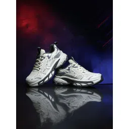 ASIAN Men Beige Mesh Non-Marking Running Sports Shoes