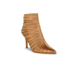 London Rag Women Embellished Kitten Heel Boots