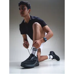 bacca bucci Zephyr Men Obsidian Black All-Day Comfort Running & Training Shoes UK 6