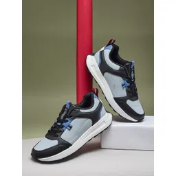 Campus Men Colourblocked Round Toe Lace-Ups Sneakers