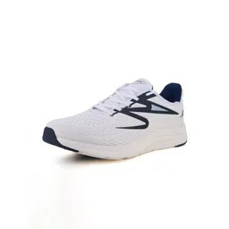Sparx Men White & Navy Blue Mesh Running Shoes