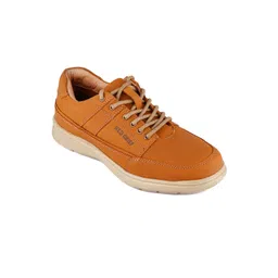 Red Chief Men Brown Leather Sneakers