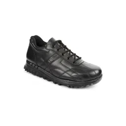 Force 10 Men Black Leather Running Shoes