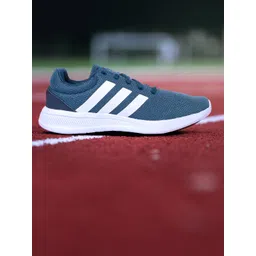 ADIDAS Men Teal Blue & White Lite Racer CLN 2.0 Shoes