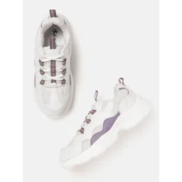 Mast & Harbour Women Striped Woven Design Sneakers