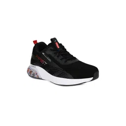 Campus Men Black Mesh Running Shoes