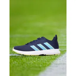 ADIDAS Men Navy Blue Woven Design Gambito Running Shoes