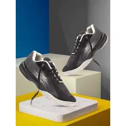 BOLDFIT Unisex Black Mesh Badminton Non-Marking Shoes