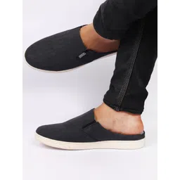 FAUSTO Men Navy Blue Slip-On Shoes