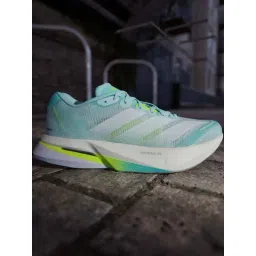 ADIDAS Women's ADIZERO BOSTON 13 W Green & Zero Met Running Shoes