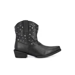 Carlo Romano Women's Black Cowboy Boots